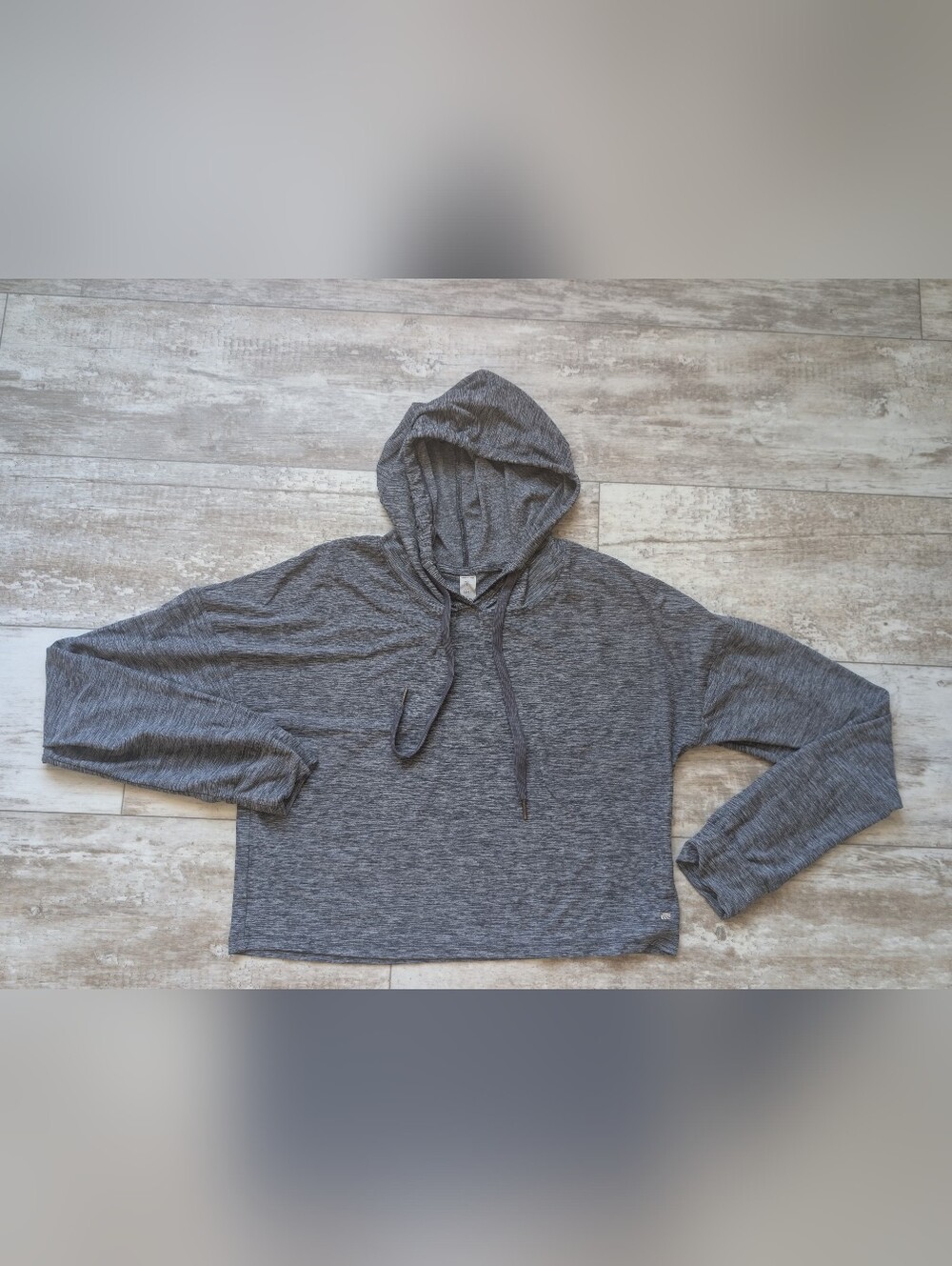 Marika Men's Gray Hooded Pullover Sweatshirt